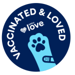 Petco Vaccinated and Loved logo